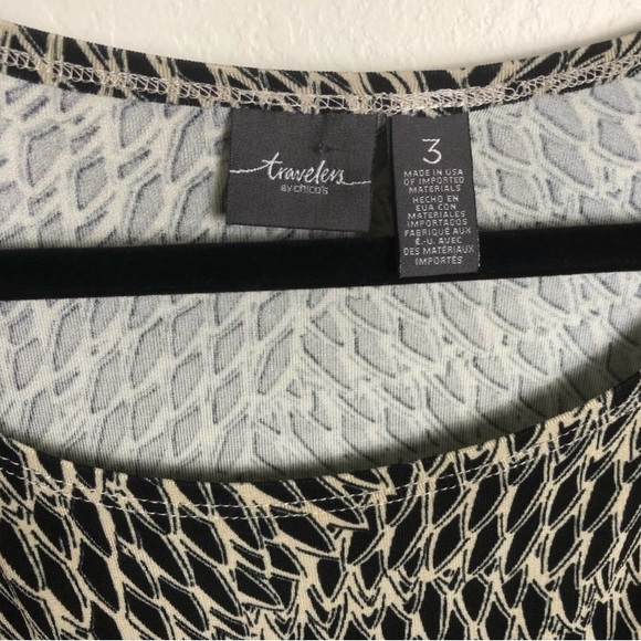 Chico's Travelers Mixed Media Lagenlook
Kimono Jersey Top - Picture 4 of 7